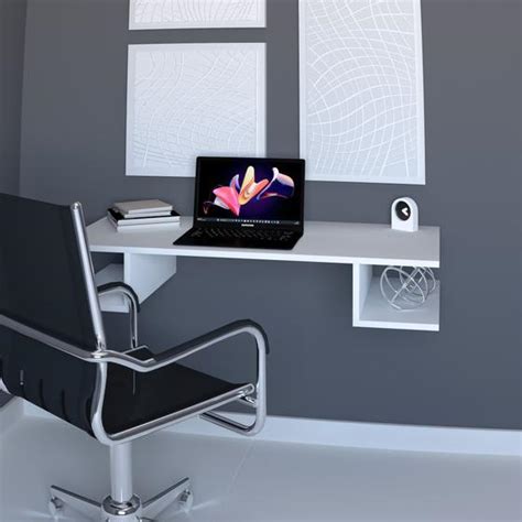 Mesa Suspensa Trabalho Unica Computador Home Office MDF Dream