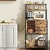 Amazon IDEALHOUSE Bakers Rack With Power Outlet Coffee Bar