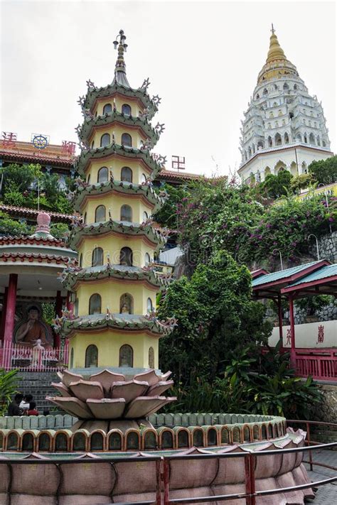 Buddhist Chinese Architecture Of Kek Lok Si Temple Situated In Air