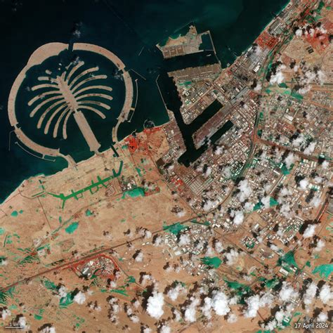 Dubais Desert Deluge Satellite Snaps Unusual Flooding Fiasco