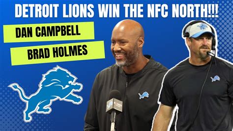 Lions News Lions Win The Nfc North Media Wrong About Dan Campbell