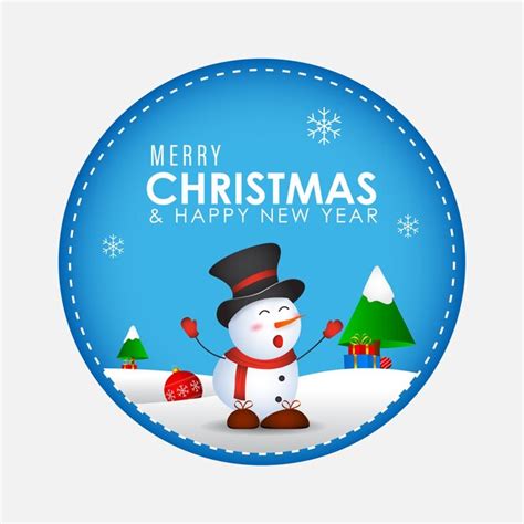 Premium Vector Vector Illustration Of Merry Christmas And Happy New