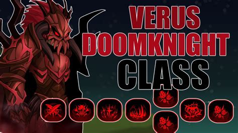 Aqw New Verus Doomknight Class Pre Requirements Skill Icons Youtube