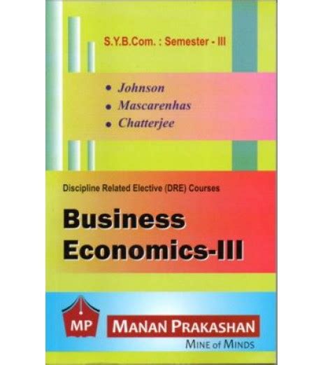 Business Economics III Sybcom Sem 3 Manan Prakashan Johnson