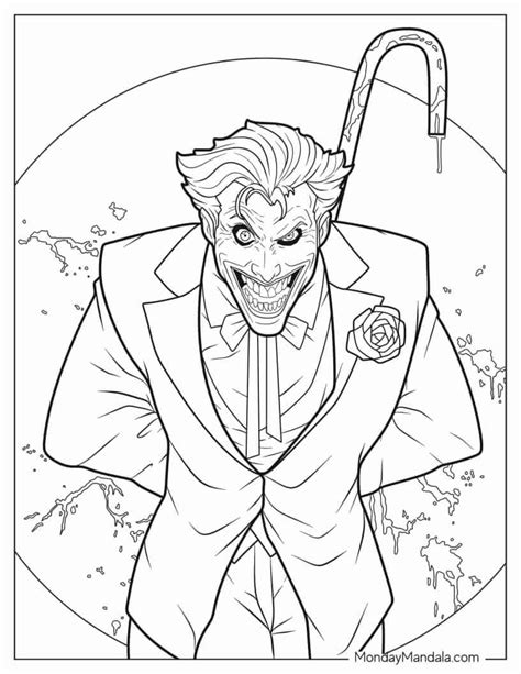 22 Joker Coloring Pages (Free PDF Printables) in 2024 | Coloring pages ...