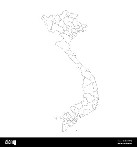 Vietnam Political Map Of Administrative Divisions Stock Vector Image