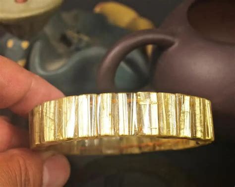 16x6 мм натуральный титановый Рутиловый Кварц Браслет из ювелирные ...