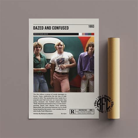 Dazed And Confused Retro Vintage Poster Minimalist Movie Poster Retro