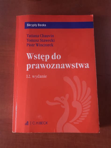 Wstęp do prawoznawstwa Chauvin Stawecki Winczorek Warszawa Kup