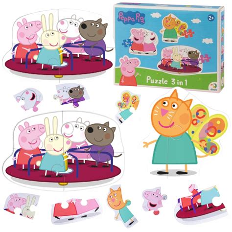 Puzzle W Winka Peppa Peppa Pig Uk Adanki W Jednym Opakowa