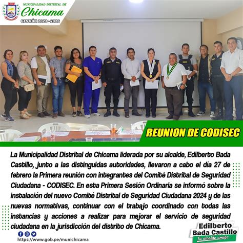 Reuni N De Codisec Campa As Municipalidad Distrital De Chicama