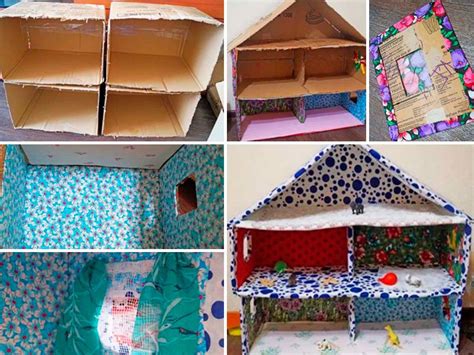 Как сделать игрушечный дом из коробки