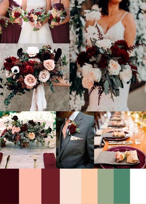 Merlot Wedding Colors Burgundy And Grey Wedding Wine Colored Wedding