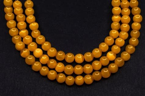 Купить Бусина круглая Кошачий глаз 6мм, отверстие 1мм, цвет желтый, 548 ...