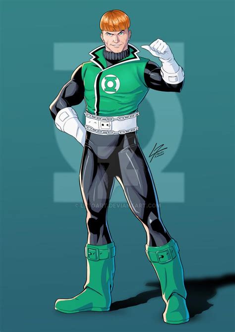 Green Lantern Guy Gardner By Letoart On Deviantart H Ros Les Super H Ros