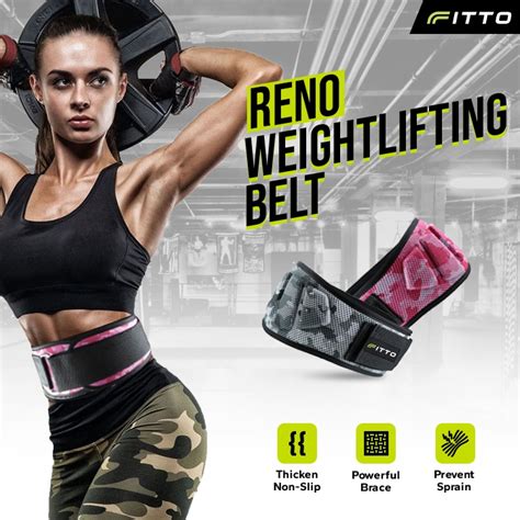 Jual Fitto Reno Sabuk Gym Powerbelt Safety Weight Lifting Belt Support