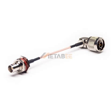 Right Angle N Type Male To Bulkhead BNC Female Cable RG316 MetabeeAI