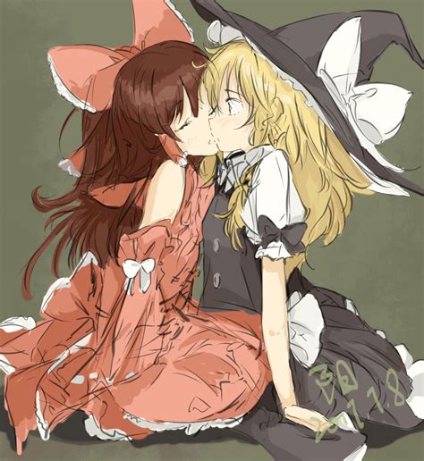 Hakurei Reimu And Kirisame Marisa Touhou Drawn By Yangyang535815521