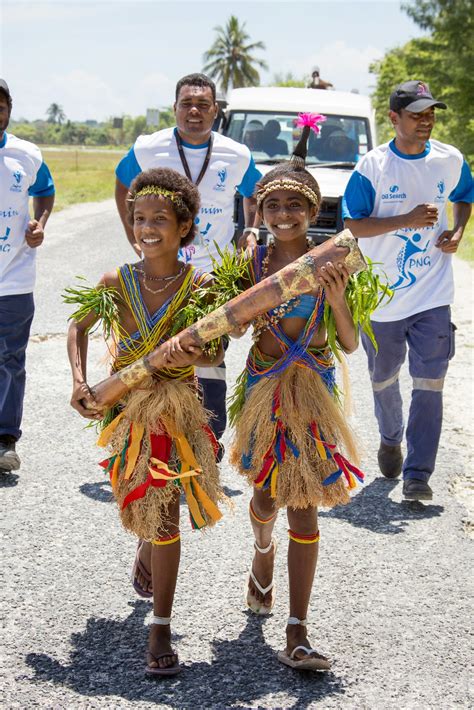 oil search pacific games relay  manus province papua  guinea today