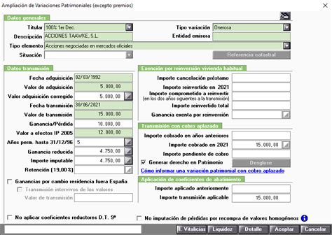 Cómo informar las ganancias y pérdidas patrimoniales obtenidas en el