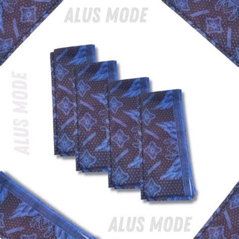 Jual Slayer Ikat Kepala Iket Sunda Batik Pria Biru Syal Bandana Pria