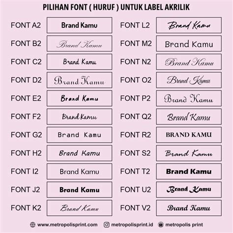 Label Akrilik Grafir Cetak Kalender Grosir Totebag