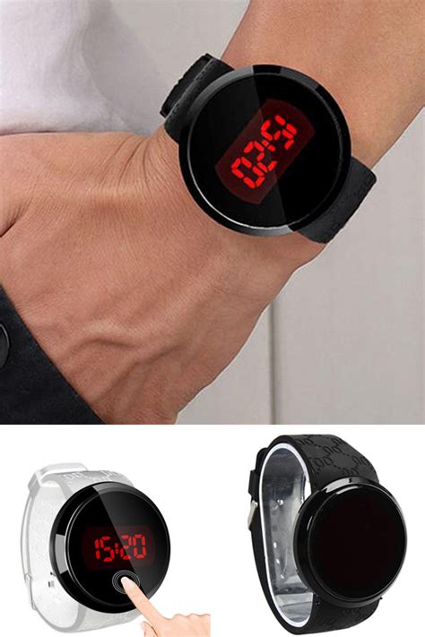 Circle Touch Screen Led Electronic Watch Electronics Watch Stylish