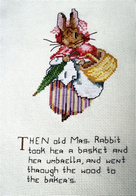 Peter Rabbit Completed Cross Stitch Beatrix Potter By Jarg0n