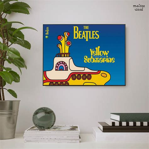 Jual Poster The Beatles Yellow Submarine Frame Shopee Indonesia