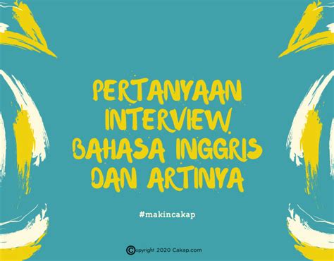 Balasan Interview Bahasa Inggris Ujian