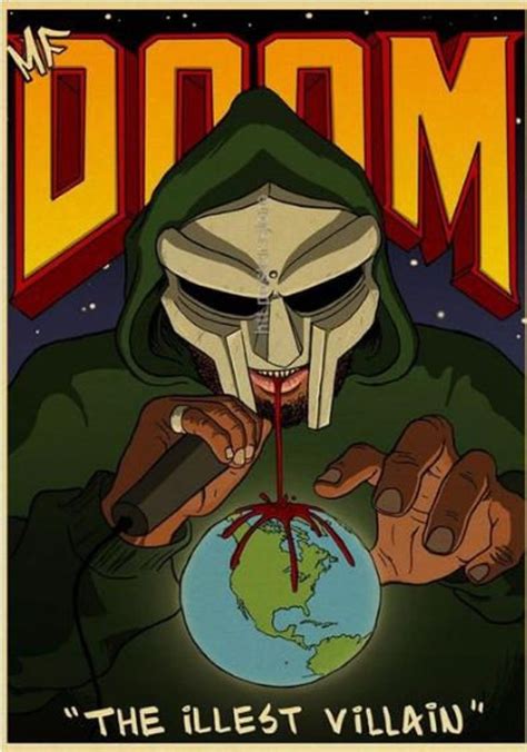 Mf Doom Poster The Illest Villain Mad Villainy Etsy