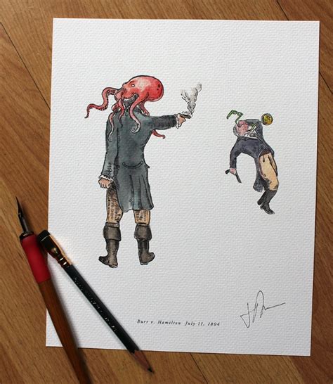 New Hamilton / Burr Duel Print on Veeptopus — Veeptopus | Art Prints of ...