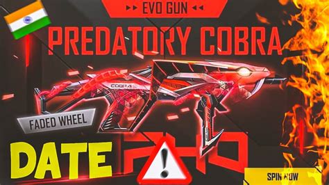 Free Fire Cobra MP40 Return Cobra MP40 Return Kab Aayega Cobra MP40