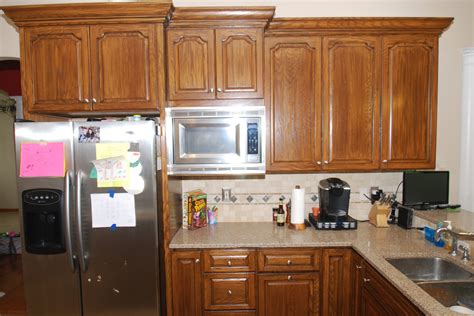 Dark Walnut Stained Cabinets Traditional Kitchen Kansas City By