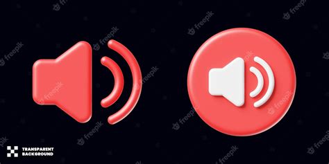 Premium Psd Speaker Sound Icon In 3d Render