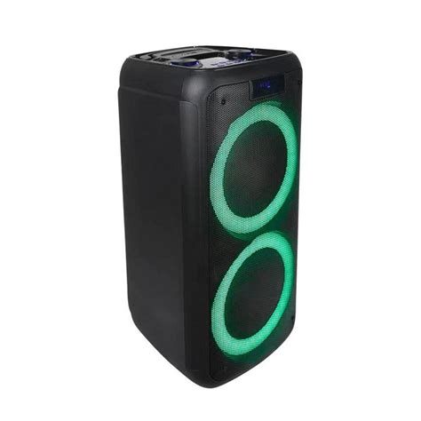 Caixa De Som Pulse Sp Mini Torre W Efeito De Led Bluetooth