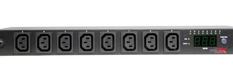 PDUeX-SW-16A-08H PDUeXpert 1U 8 Way Horizontal IP Switched PDU - KVM ...
