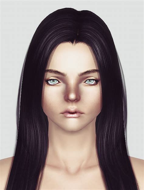 Straight Hairstyle Cazy`s Over The Light Retextured By Momo Sims 3 Hairs