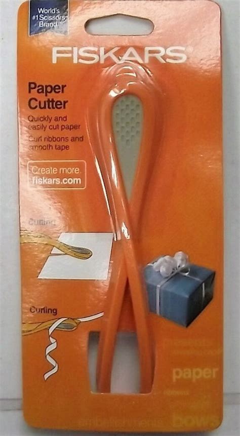 Fiskars 163060-1005 Paper Cutter Orange With Built In Ribbon