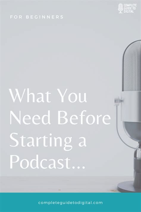 What You Need Before Starting A Podcast For Beginners Starting A