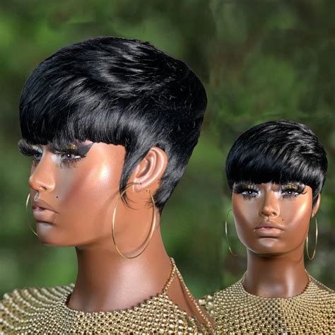 Amazon Pangdonglai Pixie Cut Wigs For Black Women Short Pixie