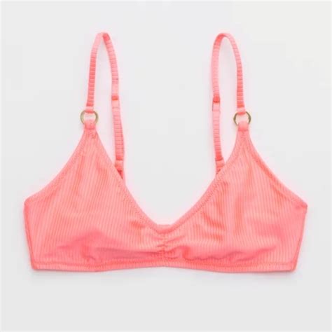 Aerie Swim Nwt Aerie Beach Babe Shine Rib Voop Bikini Top Poshmark