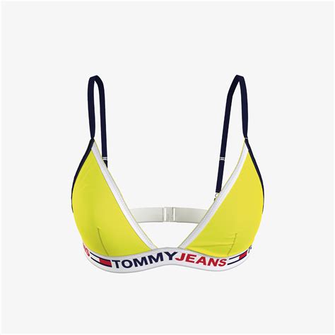 Tommy Hilfiger Triangle Fixed Rp Kad N Sar Bikini St Kadin Mayo