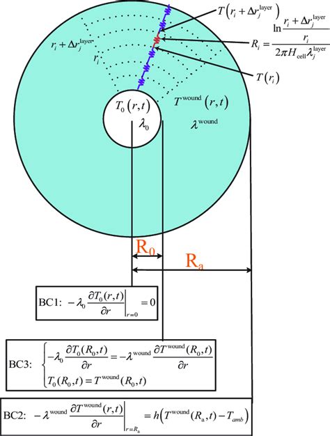 Illustration Of Cross Section Of The Cylindrical Lithium Ion Battery