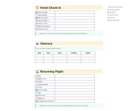 Plantillas Gratuitas De Itinerarios En Google Docs Excel Y Word