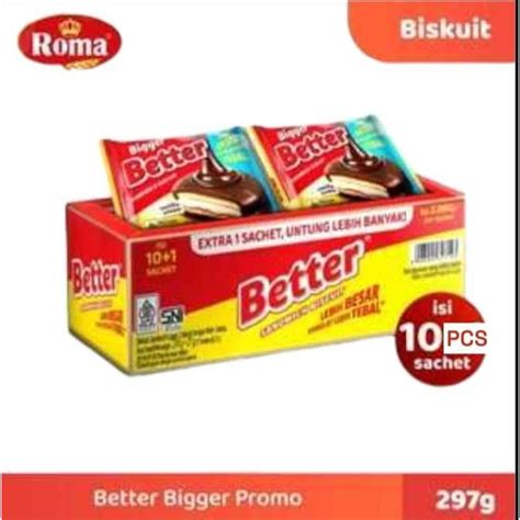 Jual Roma Better Bigger Sandwich Biscuit Vanilla Cream | Isi 10 Bks ... 