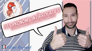 Francés Les Pronoms Interrogatifs lequel laquelle les Doovi