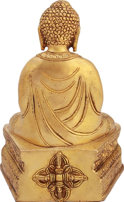 7 Tibetan Buddhist Lord Buddha In Dhyan Mudra Meditation In Brass