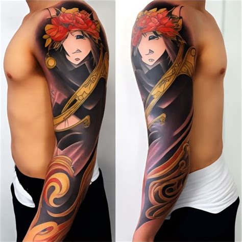 Draw Tattoo Design Anime Or Realistic Sleeve Tattoo Artist By Castkey Fiverr