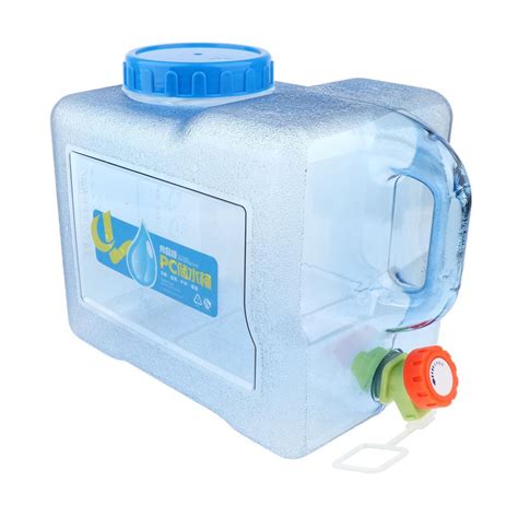 Hard Plastic Jerry Can Carrier Camping Water Storage Container With